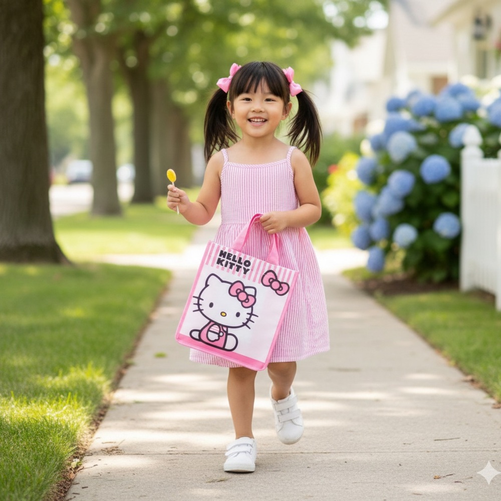 Hello Kitty Striped Pink Kids Bag